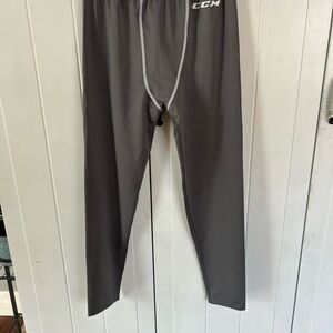 CCM Gray Compression Base Layer Pants
